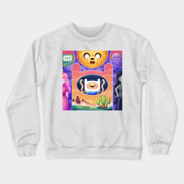 Adventure Time Crewneck Sweatshirt by salihgonenli